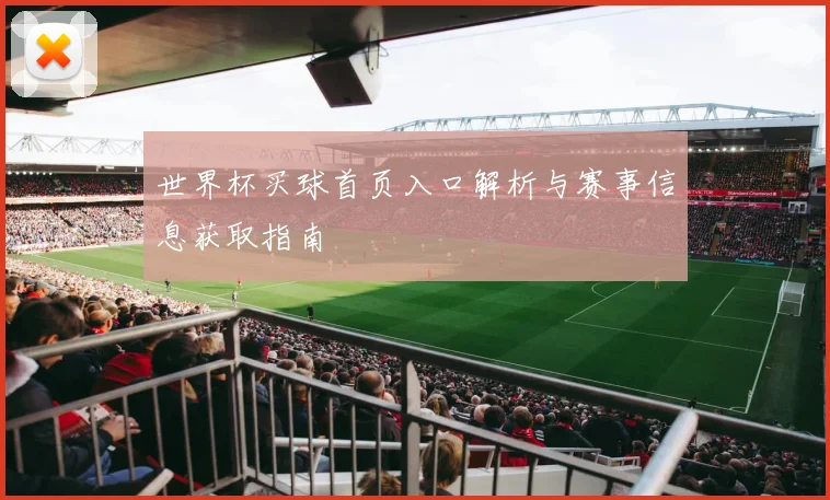 世界杯买球首页入口解析与赛事信息获取指南